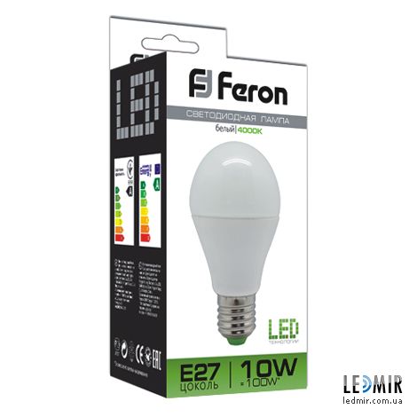  10W 4000K 60 E27 LB-92 LED Feron