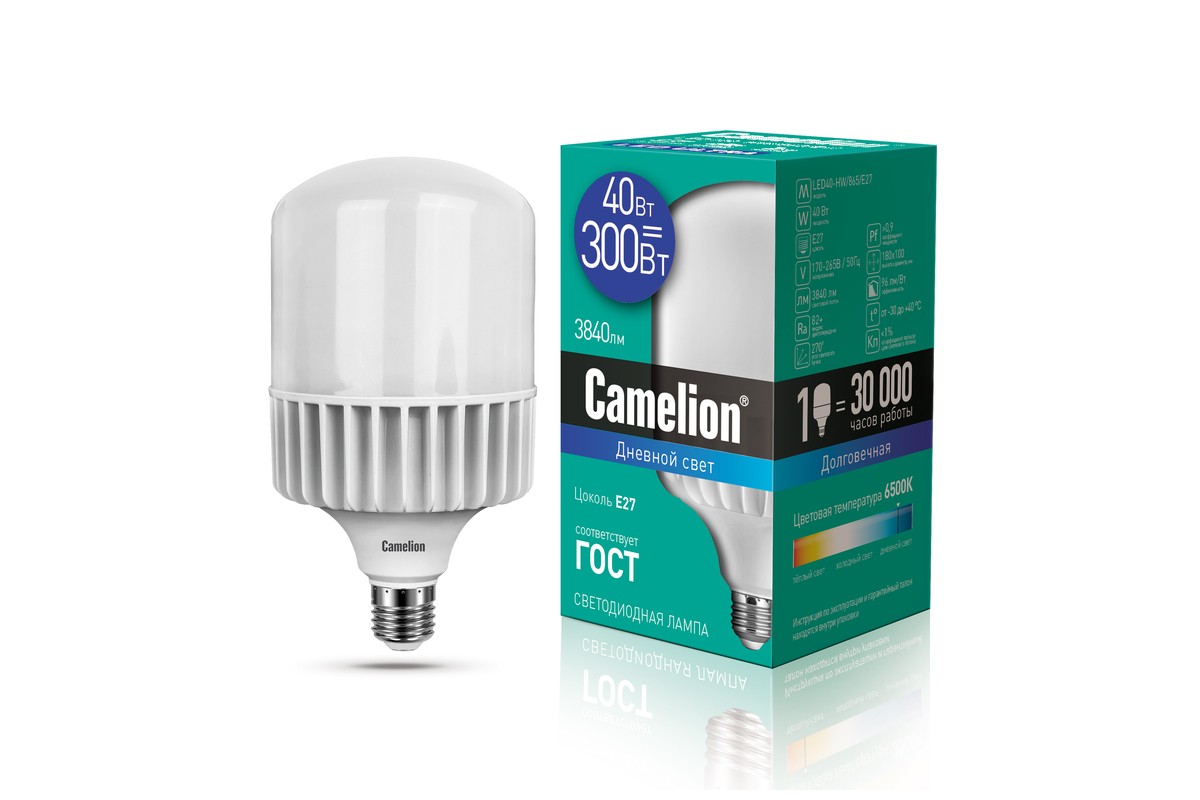   40W 6500 E27 LED Camelion