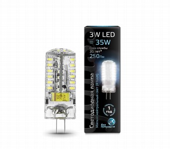Лампа LED 3W 4200К G4 Gauss 