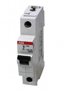 Выключатель автоматический 1-полюсный 63А С 6кА S201 C63 АВВ