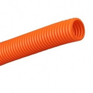 Труба ПВХ гофрированная тяжелая с протяжкой оранжевая для подземных работ D32мм (уп.25м) DKC