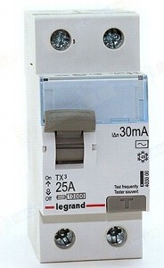 Выключатель дифференциального тока (УЗО) 2п 25А 30мА TX3 АC Legrand 