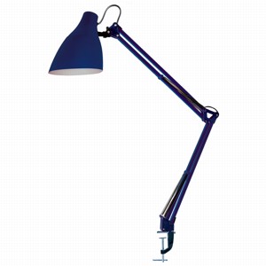 Настольная лампа KD-335 C23 темно-синий на струбцине Camelion