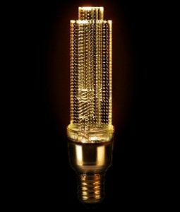 Лампа GLDEN-CRYSTAL-5-230-E27-4500 Золотая LED General