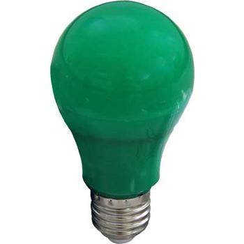 Лампа 12W E27 Груша зеленый A60 LED ЭКОЛА