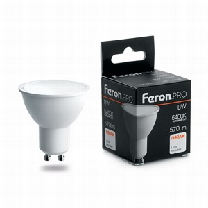 Лампа LED 8W 6400K GU10 LB-1608 OSRAM LED Feron.PRO