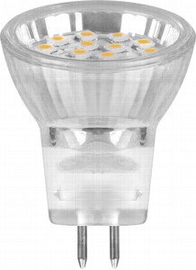 Лампа LED MR11 1W 2700K G5.3 LB-27 14LED Feron