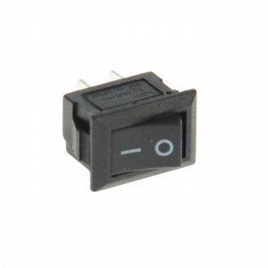 Выключатель-кнопка для электроприборов 2 положения черный RWB-101 REXANT