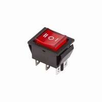 Выключатель-кнопка для электроприборов 2 положения красный с подсветкой RWB-509 REXANT