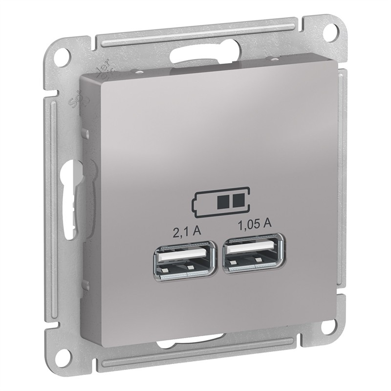 Atlas Design Schneider Electric   USB 5 1  x 2,1  2   1,05 , 
