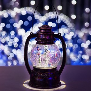 Декоративный светильник LED 'Cнеговики' с эффектом снегопада и подсветкой NEON-NIGHT