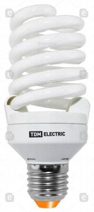 Лампа люминесцентная энергосберегающая 30W E27 4000K TDM
