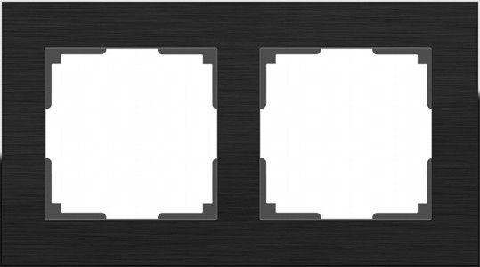 Werkel Aluminium Черный WL11-Frame-02 Рамка на 2 поста