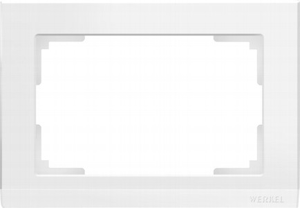 Werkel Stark Белый WL04-Frame-01-DBL-white Рамка для двойной розетки