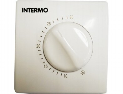 Терморегулятор INTERMO L-301 механический накладной белый