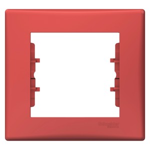 Schneider Electric Sedna Красный Рамка 1-постовая  SDN5801160