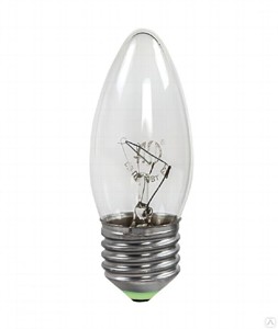 Лампа накаливания 'свеча' прозрачная 60Вт Е27 Спец свет