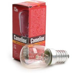 Лампа накаливания для холодильников и шв.машин 15Вт Е14 220В Camelion