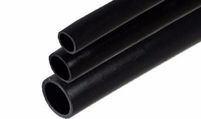 Труба ПВХ 20 мм жесткая легкая черная (3м)