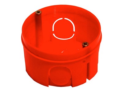 Коробка установочная для D68x40мм красный КУ1106 HEGEL