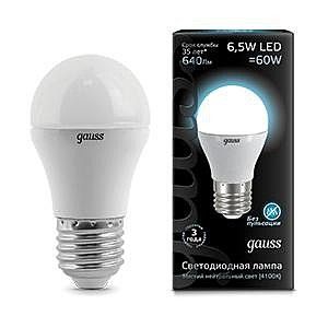   6,5W 4100K E27 LED Gauss