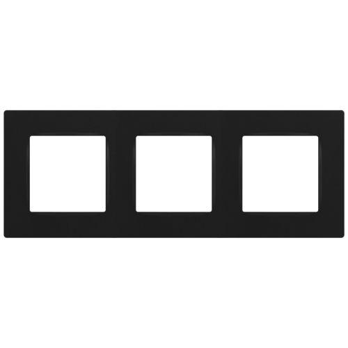 Рамка для розеток и выключателей ЭРА Серия 12 12-5203-05 на 3 поста, Классик, антрацит