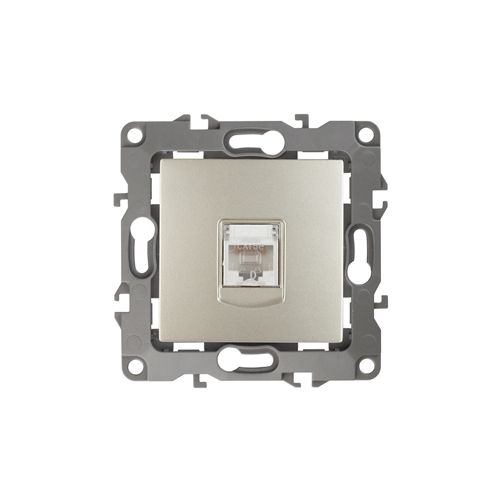 Розетка информационная RJ45 шампань Серия 12  ЭРА 12-3107-04