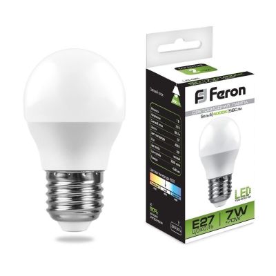   7W 4000K E27 G45 LB-95 LED Feron