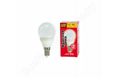  5.5W 3000K E14 P45 LED   