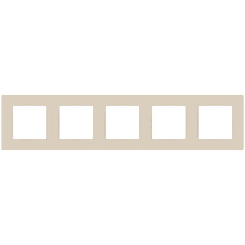 Рамка для розеток и выключателей ЭРА Серия 12 12-5205-02 на 5 постов, Классик, слоновая кость
