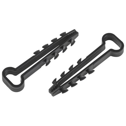 Дюбель хомут для плоского кабеля 5-10 мм чёрный (100 штук) NO-224-555 ЭРА