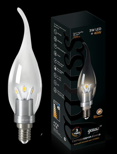    3W 2700K E27 Gauss   LED