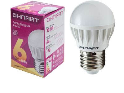  6W 4000K E27 60 LED  