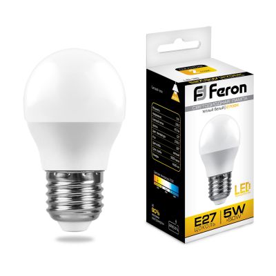   5W 2700K E27 G45 LB-38 LED Feron