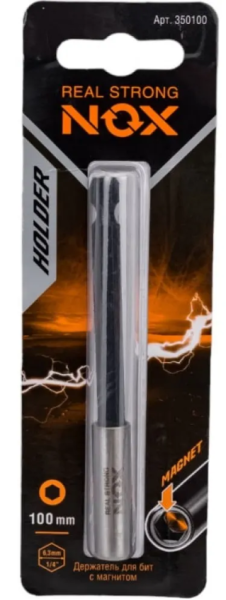 Держатель для бит 100 мм, Е6.3, 1 шт. NOX
