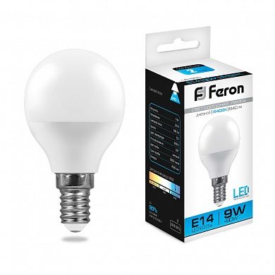   9W 6500K E14 LB-550 LED Feron 