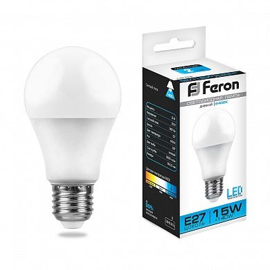   15W 6400K E27 A60 LB-94 LED Feron