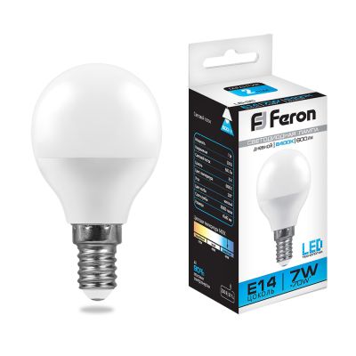   7W 6400K E14 LB-95 LED Feron