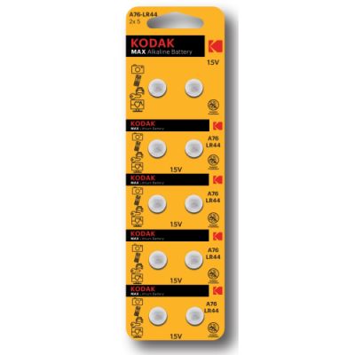  AG13 LR1154, LR44 [KAG13-10] MAX Button Cell Kodak