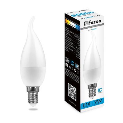     7W 6500K E14 LB-97 LED Feron