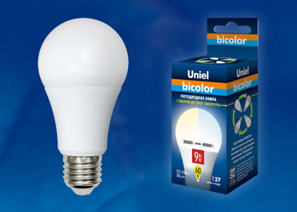   bicolor 9W E27 A60 LED Uniel