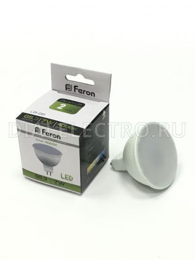  LED MR16 7W 4000K G5.3 LB-26 LED80  Feron