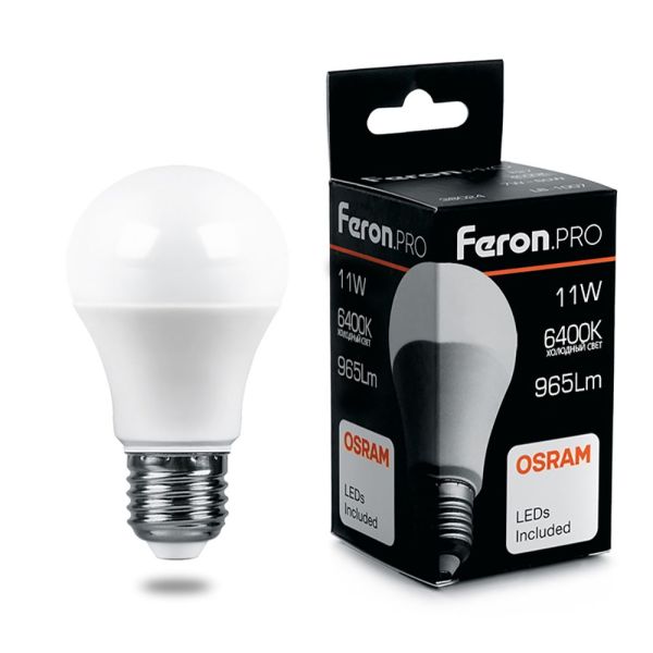   11W 6400K E27 LB-1011 OSRAM LED Feron.PRO