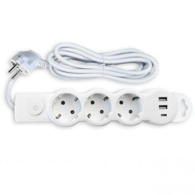  3  4,5  USB 2.1A 3*1.00    16 