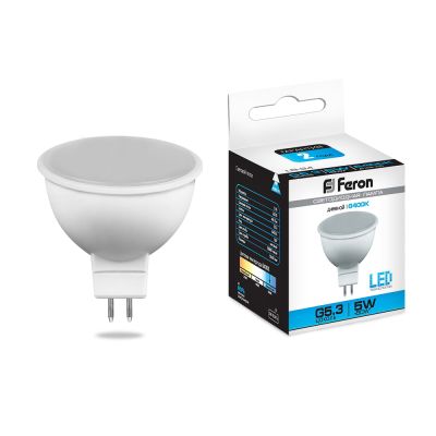  LED MR16 5W 6400K G5.3 LB-24 LED44 Feron