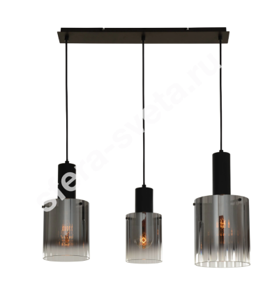   7665-3P BLACK+SMOKY GLASS  