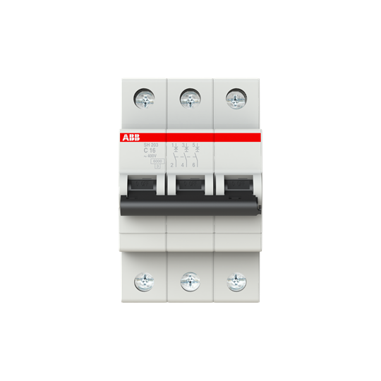   3- 16A  6 SH203 C16 