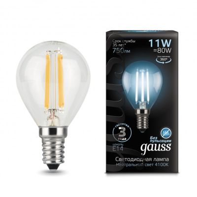   G45 11W 4100K E14  LED Gauss