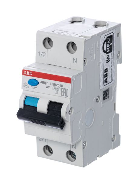   1P+N 20A 30mA,  C, 4.5kA DSH201R ABB () 