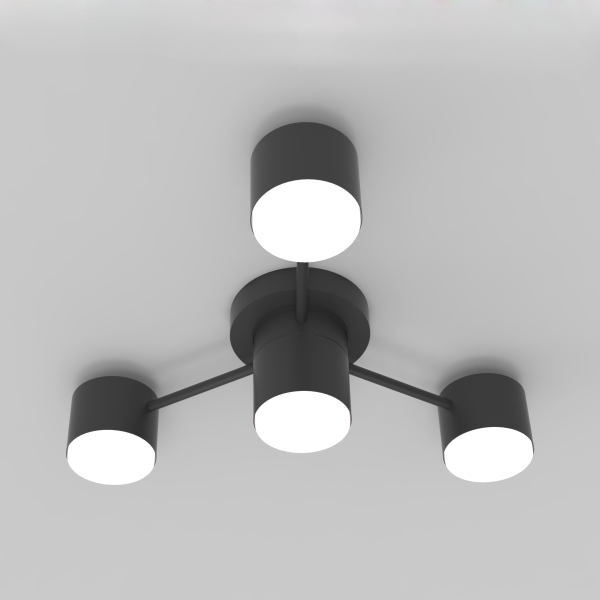  CL-BLACK DOT-R001-GX53*4 BK   